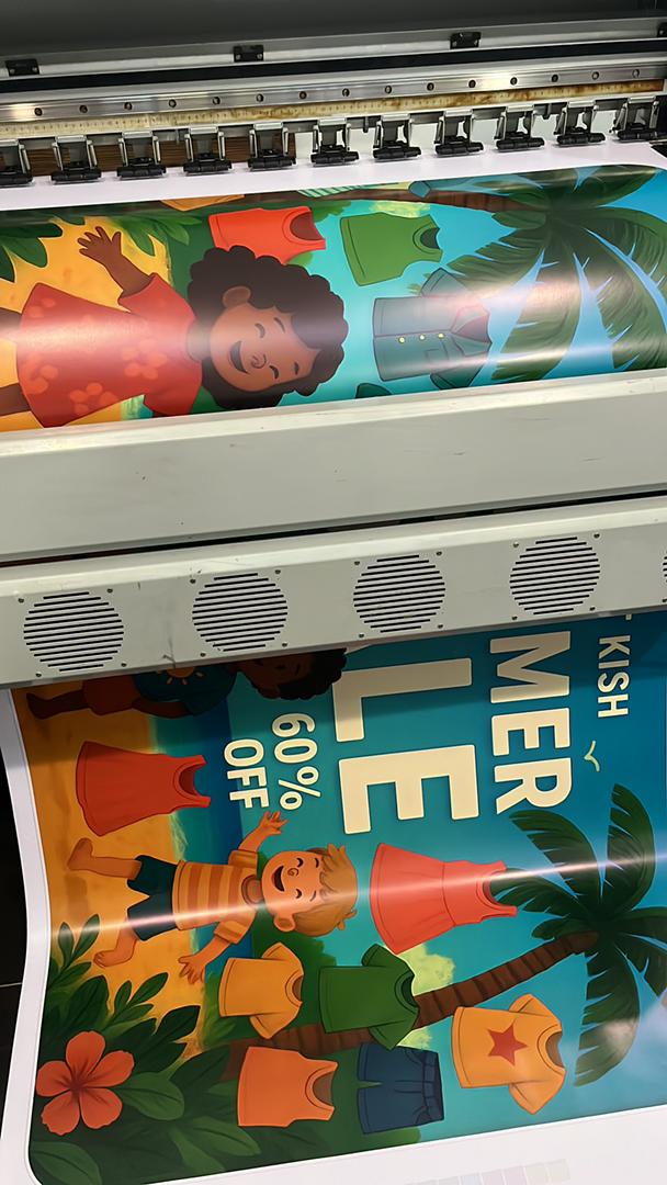 چاپ استیکر ، ونیل مات